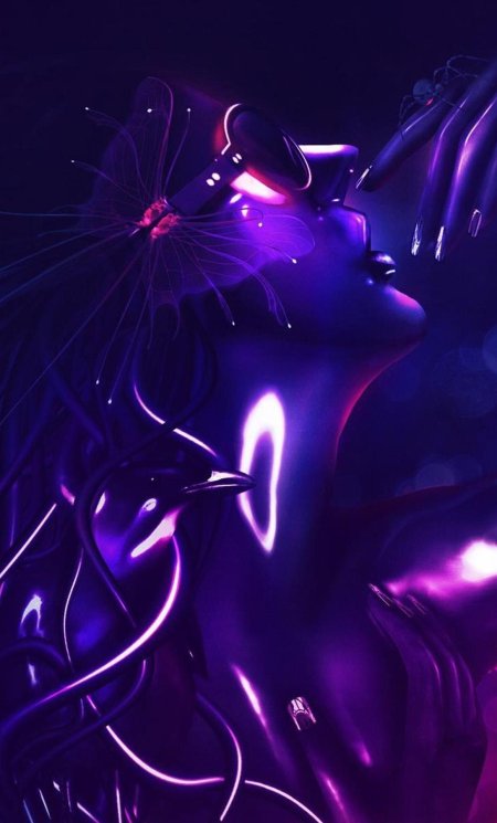 Девушка в неоне