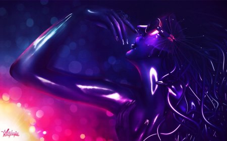 Неоновая девушка