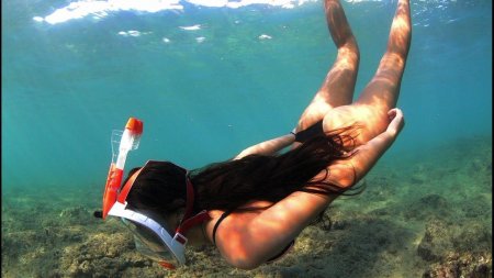 Маска для ныряния с трубкой