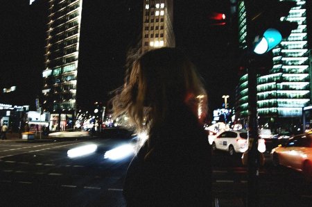 Фотосессия ночью в городе