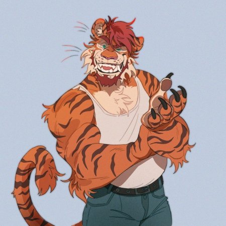 Амурский тигр фурри