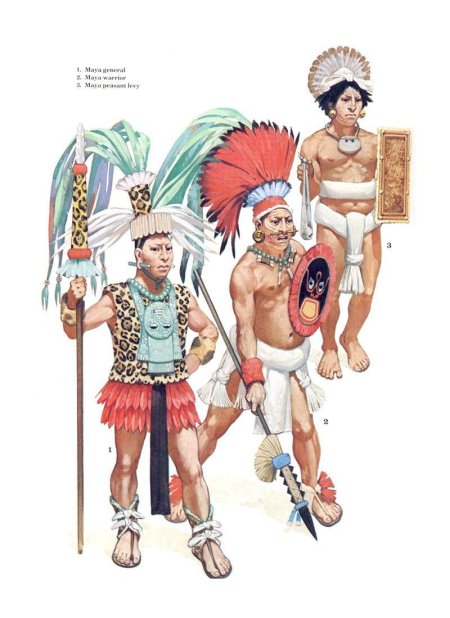Воин Ацтек Майя индеец