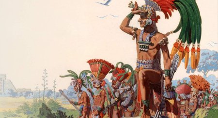 Воин Ацтек Майя индеец