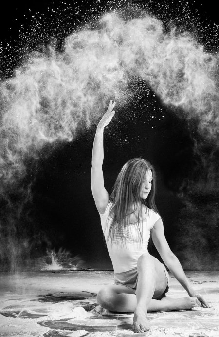 Фотосессия с мукой