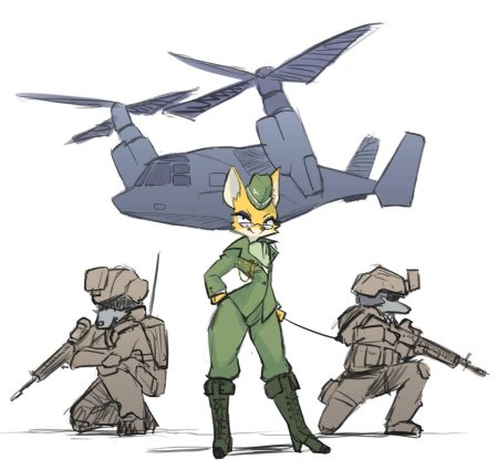 Фурри лисица из Северной Кореи