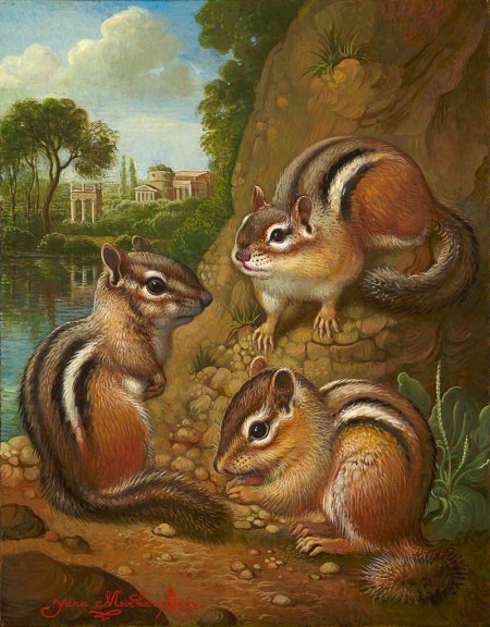 Художница Яна Мовчан бурундук