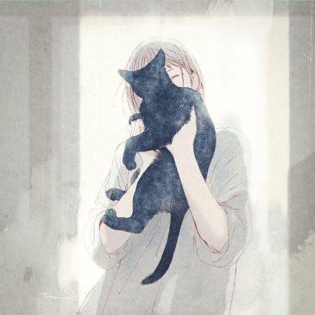 Девушка с котом