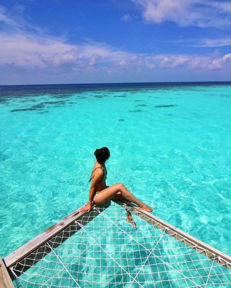 Красивые девушки на Мальдивах