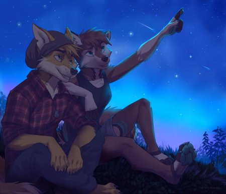 Фурри в кафе