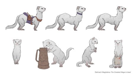 Горностай рисунок