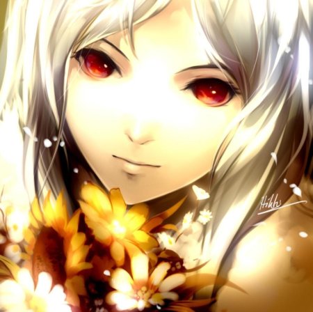 Янтарные глаза аниме