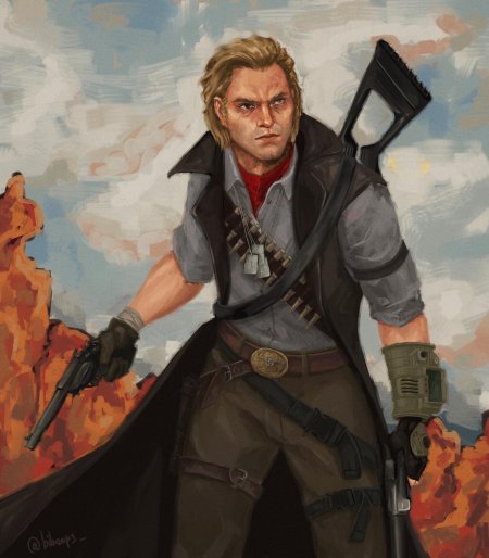 Fallout New Vegas курьер арт