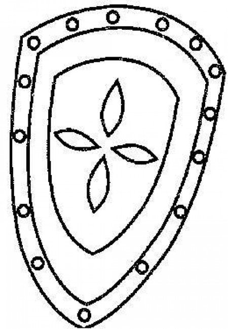 Щит раскраска