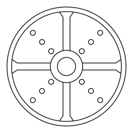 Круглый щит