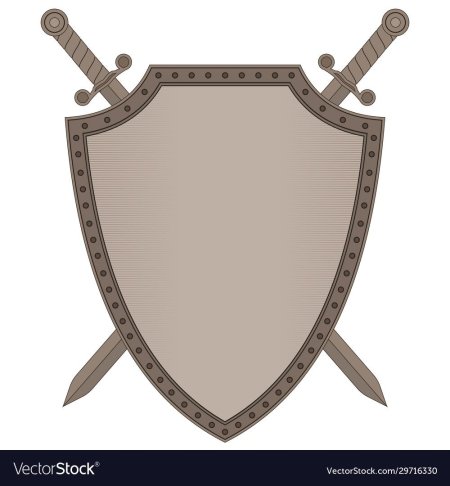 Щит с перекрещенными мечами