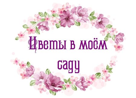 Надпись цветы
