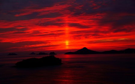 Красный закат