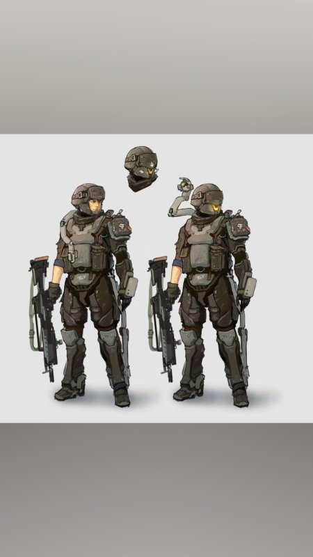 Штурмовой бронекостюм воин 1