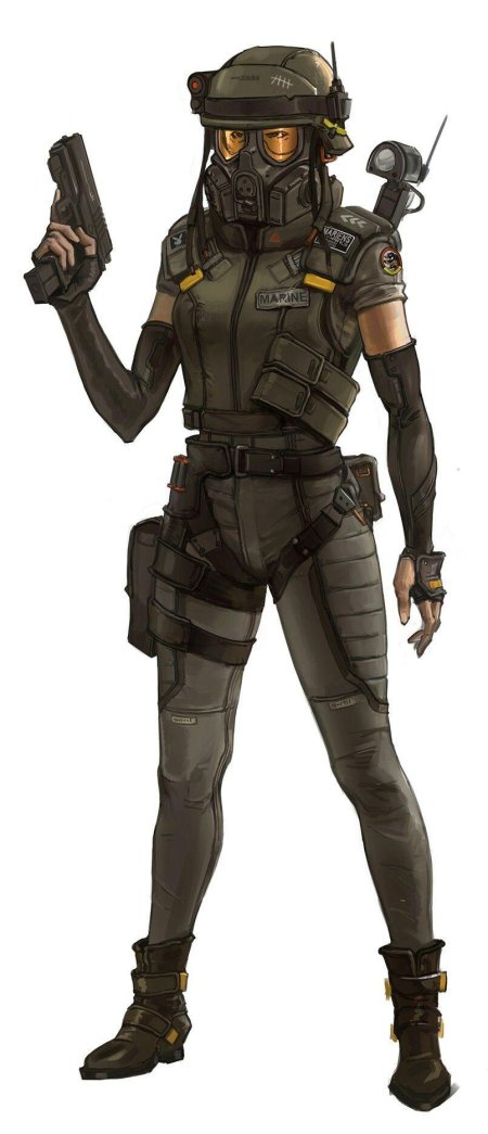 Арасака киберпанк солдаты