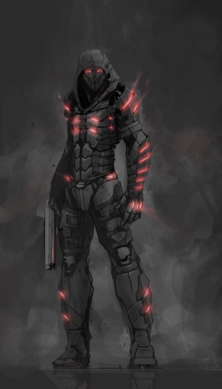 Био-экзо броня концепт арт