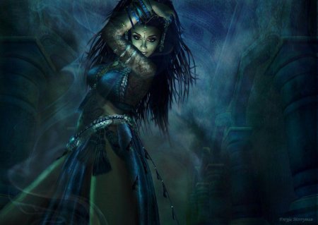 Мрачное фэнтези девушки