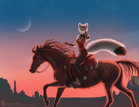 Дикий Запад фурри арт