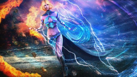 Девушка маг Элементалист