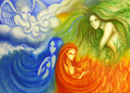 Стихии природы воздух вода огонь земля