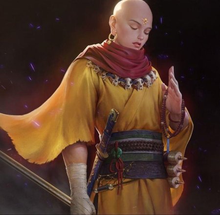 Шаолиньский монах Fantasy Art