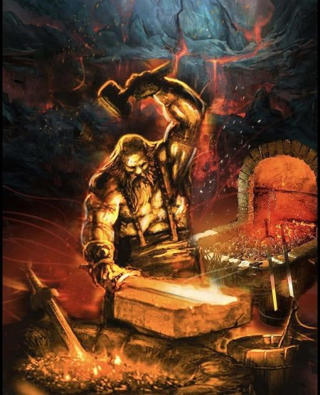 Бог Гефест вулкан