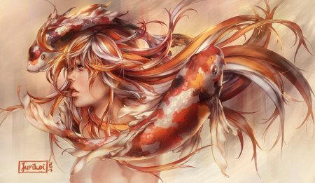 Anime Koi рыбка