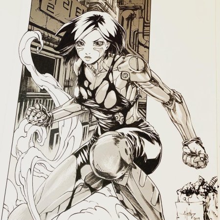 Алита боевой ангел Манга