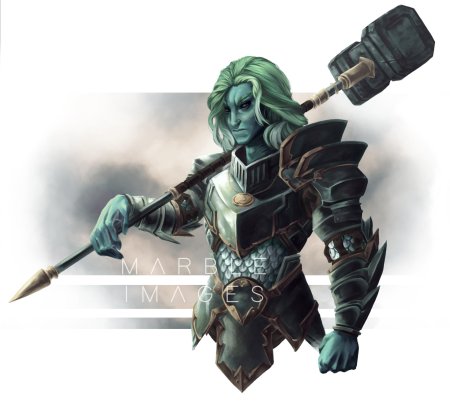 Тритон арт ДНД