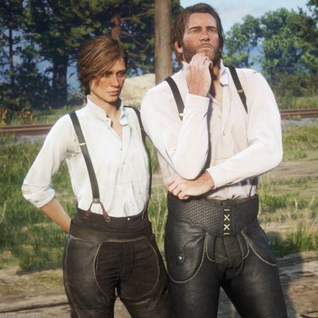 Red Dead Redemption 2 Сэди Адлер и Артур Морган