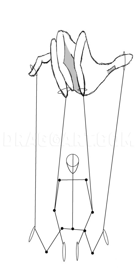 Марионетка для рисования