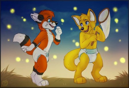 Фурри в памперсах