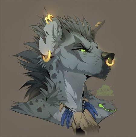 Фурри гиена Банзай