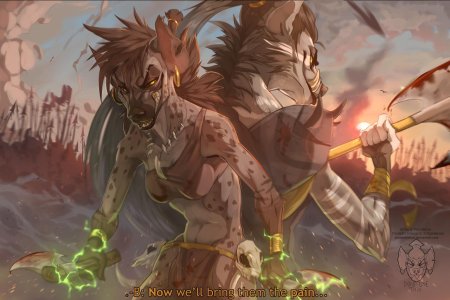 Фурри гиена Банзай