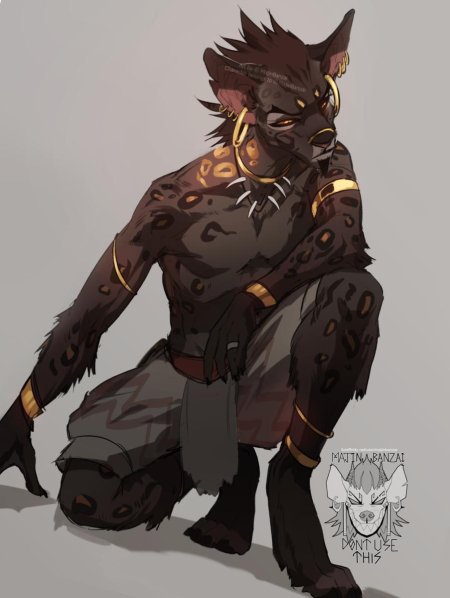 Фурри гиена