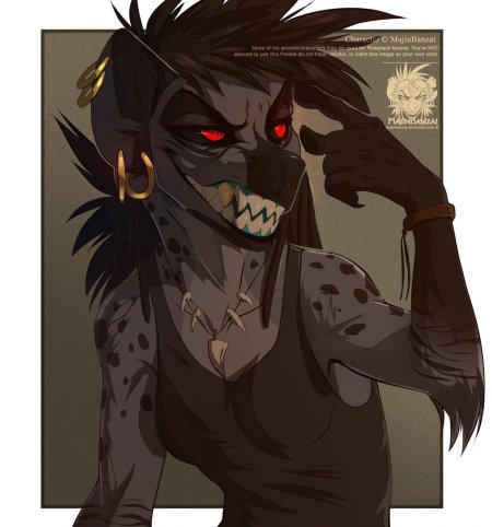 Фурри гиена Шензи