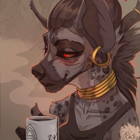 Фурри гиена