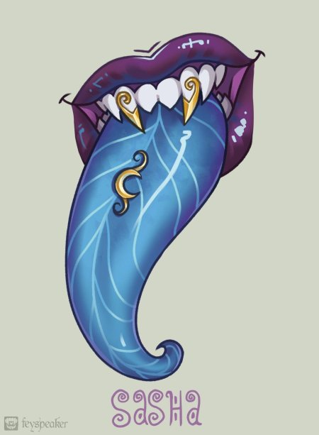 Язык монстра арт opeyspeckcs