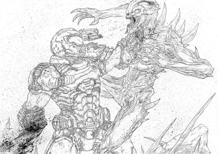 Doom раскраска