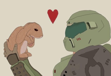 Дум Гай и кролик Дейзи