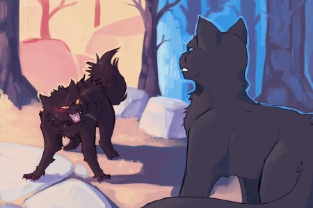 Коты Воители Грач и ветерок