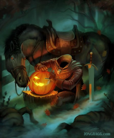 Безголовый всадник с тыквой