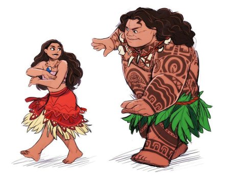 Моана и Мауи