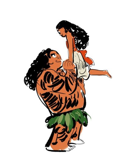 Моана и Мауи любовь