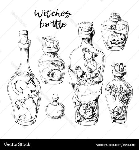 Бутылочки и склянки для зелий