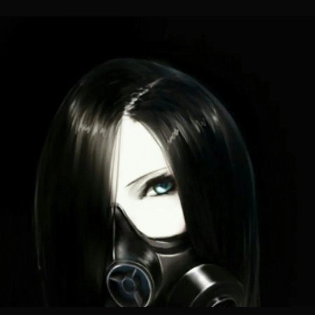 Девушка в респираторе